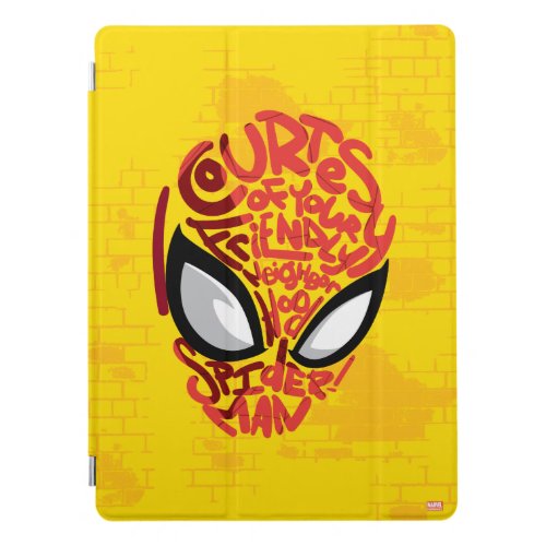 Spider_Man  Courtesy Quote Typographic Head iPad Pro Cover