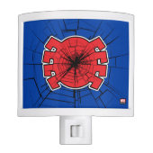 Spider-Man | Cracked Spider Symbol Night Light (Front)