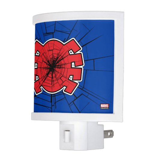 Spider-Man | Cracked Spider Symbol Night Light (Left)