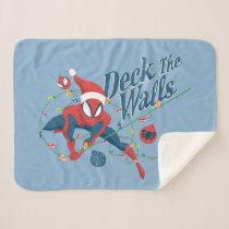 Spider-Man "Deck The Walls" Sherpa Blanket