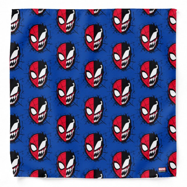 Spider-Man | Dual Spider-Man & Venom Face Bandana (Front)