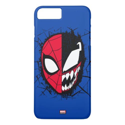Spider_Man  Dual Spider_Man  Venom Face iPhone 8 Plus7 Plus Case