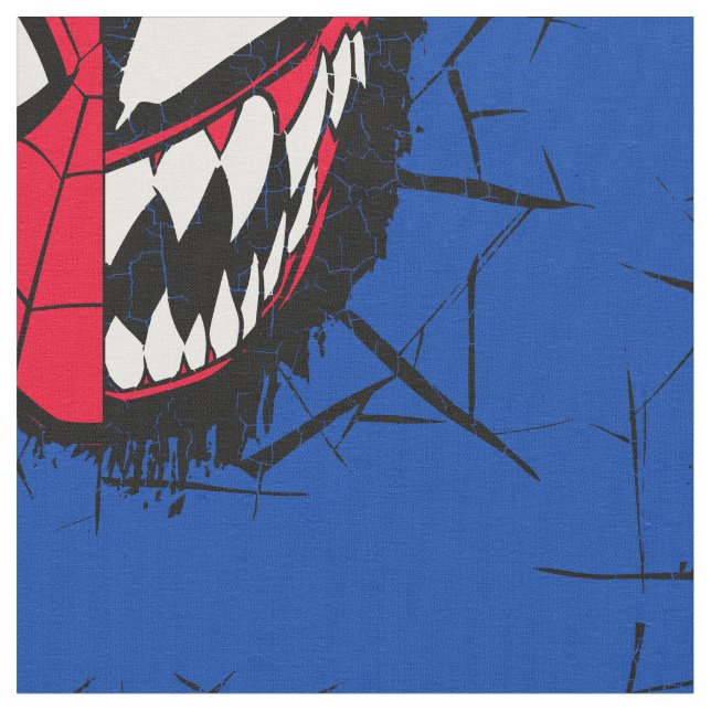 Spider-Man | Dual Spider-Man & Venom Face Fabric (Close Up)
