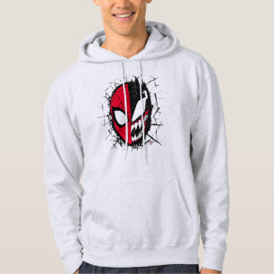 Spider-Man   Dual Spider-Man & Venom Face Hoodie