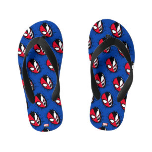Spider-Man   Dual Spider-Man & Venom Face Kid's Flip Flops