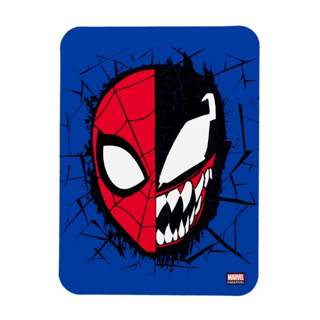 Spider-Man | Dual Spider-Man & Venom Face Magnet (Vertical)