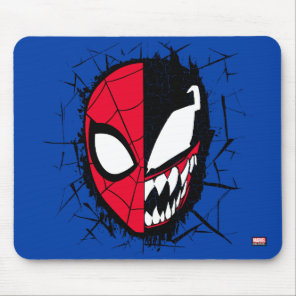 Spider-Man | Dual Spider-Man & Venom Face Mouse Pad