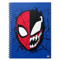 Spider-Man | Dual Spider-Man & Venom Face Notebook | Zazzle