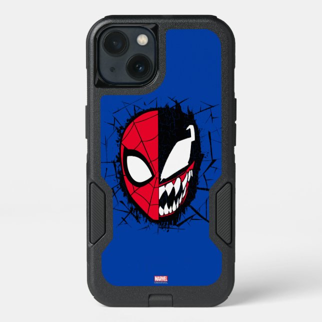 Spider-Man | Dual Spider-Man & Venom Face Otterbox iPhone Case (Back)
