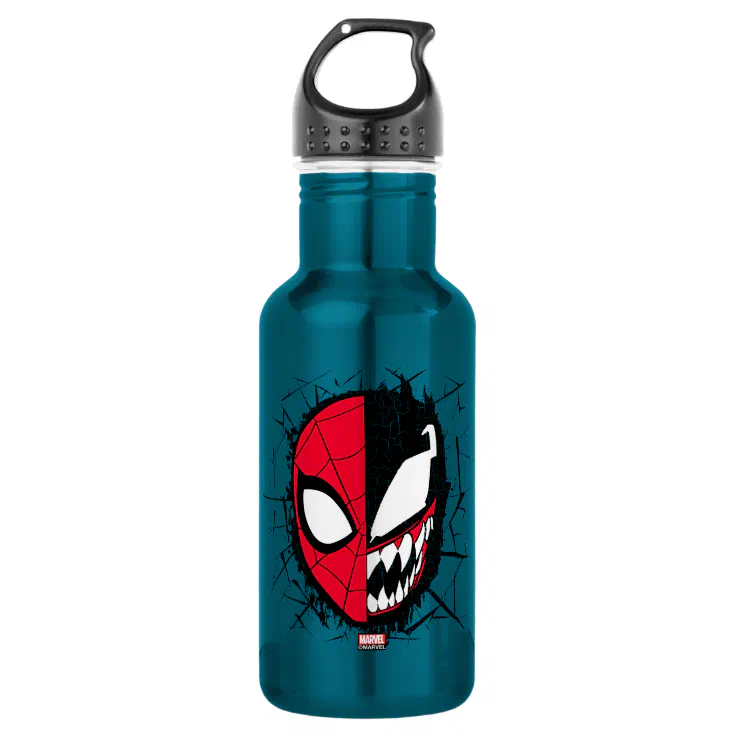OFFICIAL MARVEL COMICS SPIDERMAN METAL DOUBLE WALLED WATER DRINKS BOTTLE FLASK 