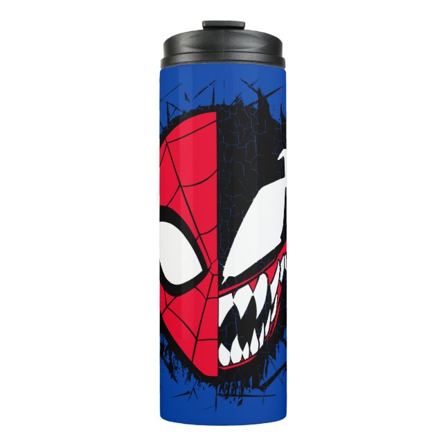 Spider-Man | Dual Spider-Man & Venom Face Thermal Tumbler (Front)