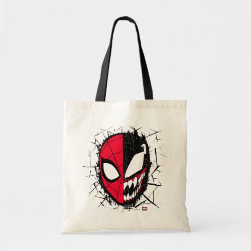 Spider_Man  Dual Spider_Man  Venom Face Tote Bag