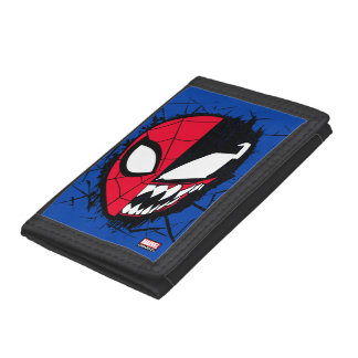 Spider-Man | Dual Spider-Man & Venom Face Trifold Wallet