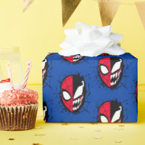Spider-Man | Dual Spider-Man & Venom Face Wrapping Paper