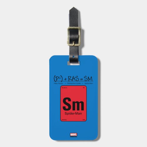 Spider_Man Element Scientific Formula Luggage Tag