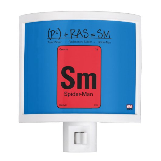 Spider-Man Element Scientific Formula Night Light (Front)