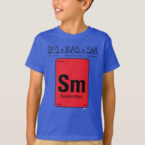 Spider_Man Element Scientific Formula T_Shirt