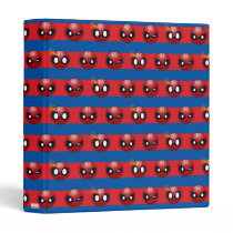 Spider-Man Emoji Stripe Pattern 3 Ring Binder