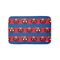 Spider-Man Emoji Stripe Pattern Bathroom Mat