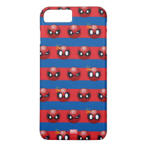 Spider-Man Emoji Stripe Pattern iPhone 8 Plus/7 Plus Case