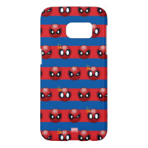 Spider-Man Emoji Stripe Pattern Samsung Galaxy S7 Case