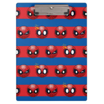 Spider-Man Emoji Stripe Pattern Clipboard