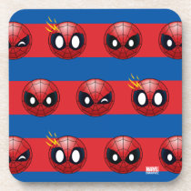 Spider-Man Emoji Stripe Pattern Coaster