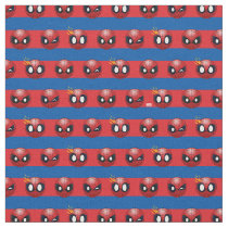 Spider-Man Emoji Stripe Pattern Fabric