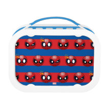 Spider-Man Emoji Stripe Pattern Lunch Box