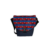 Spider-Man Emoji Stripe Pattern Messenger Bag