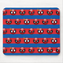 Spider-Man Emoji Stripe Pattern Mouse Pad