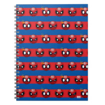 Spider-Man Emoji Stripe Pattern Notebook