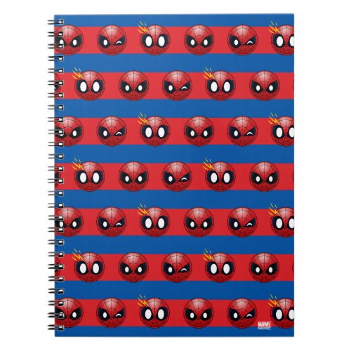 Spider_Man Emoji Stripe Pattern Notebook