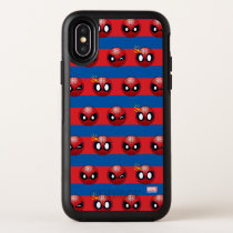 Spider-Man Emoji Stripe Pattern OtterBox Symmetry iPhone X Case