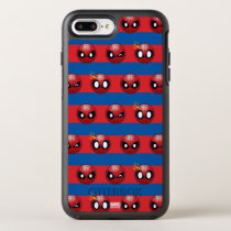 Spider-Man Emoji Stripe Pattern OtterBox Symmetry iPhone 8 Plus/7 Plus Case