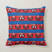 Spider-Man Emoji Stripe Pattern Throw Pillow