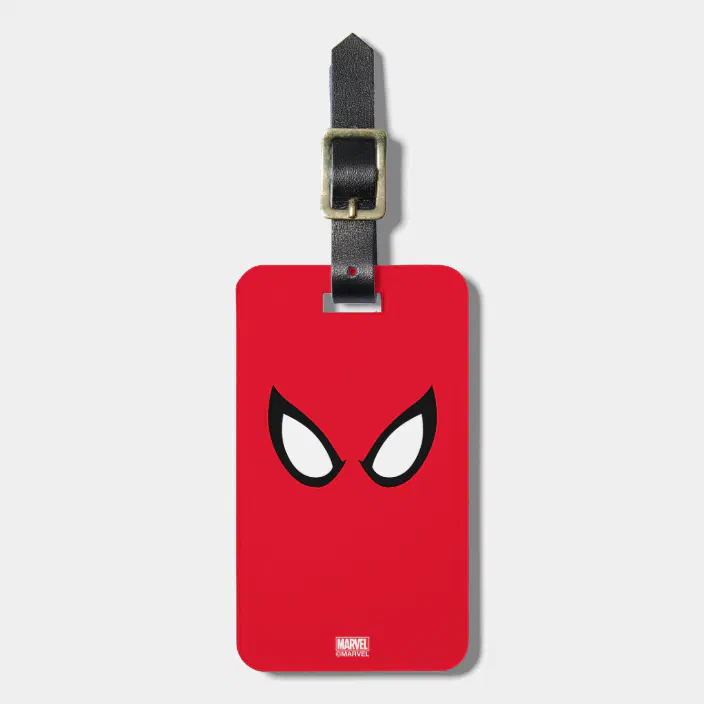 Marvel Travel Accessories Spider-Man Eyes Rubber Logo Luggage Bag Tag 