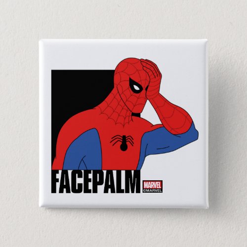 Spider_Man Facepalm Meme Graphic Button