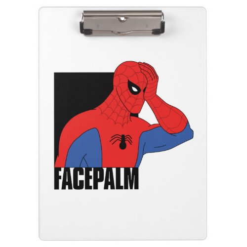 Spider_Man Facepalm Meme Graphic Clipboard