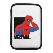 Spider-Man Facepalm Meme Graphic iPad Mini Sleeve (Back)