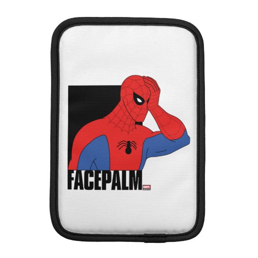 Spider-Man Facepalm Meme Graphic iPad Mini Sleeve (Back)