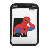 Spider-Man Facepalm Meme Graphic iPad Mini Sleeve (Front Device)