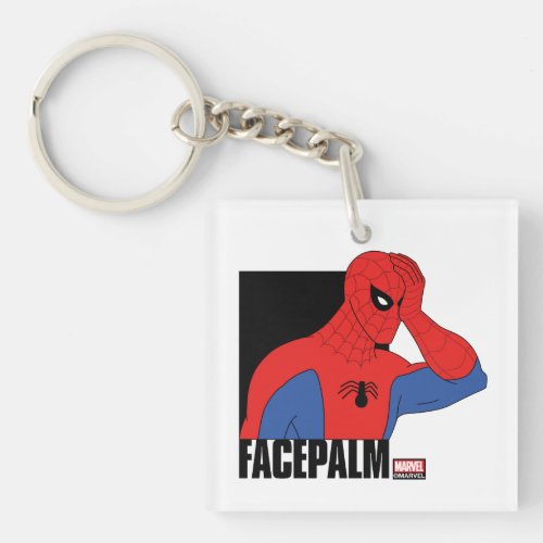 Spider_Man Facepalm Meme Graphic Keychain