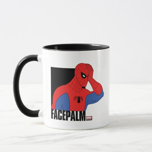 Spider_Man Facepalm Meme Graphic Mug