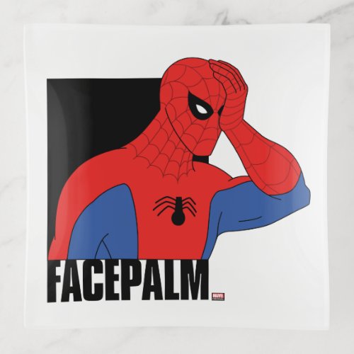 Spider_Man Facepalm Meme Graphic Trinket Tray
