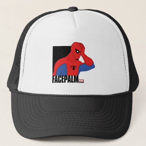 Spider_Man Facepalm Meme Graphic Trucker Hat