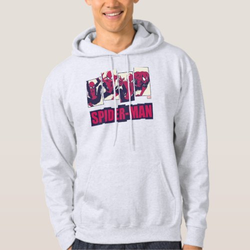 Spider_Man Four Panel Pose Graphic Hoodie