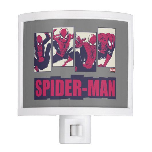 Spider-Man Four Panel Pose Graphic Night Light (Front)