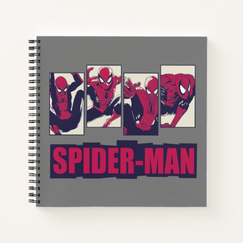 Spider_Man Four Panel Pose Graphic Notebook