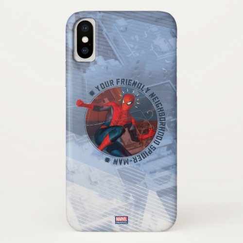 Spider_Man  Friendly Neighborhood Spider_Man Art iPhone X Case